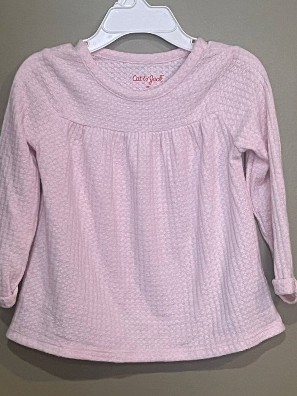3/$12.00 Cat and Jack pink long sleeve